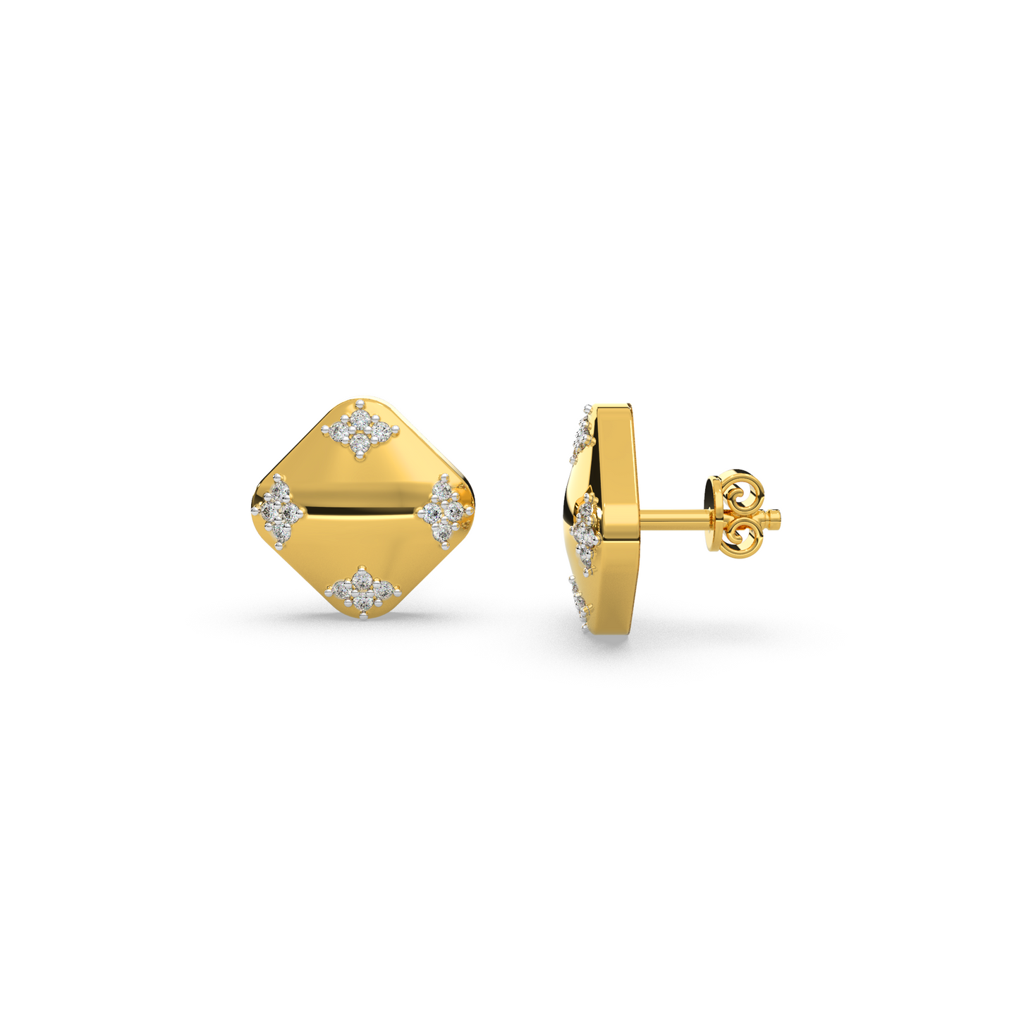 Opulent Shimmer Diamond Earring