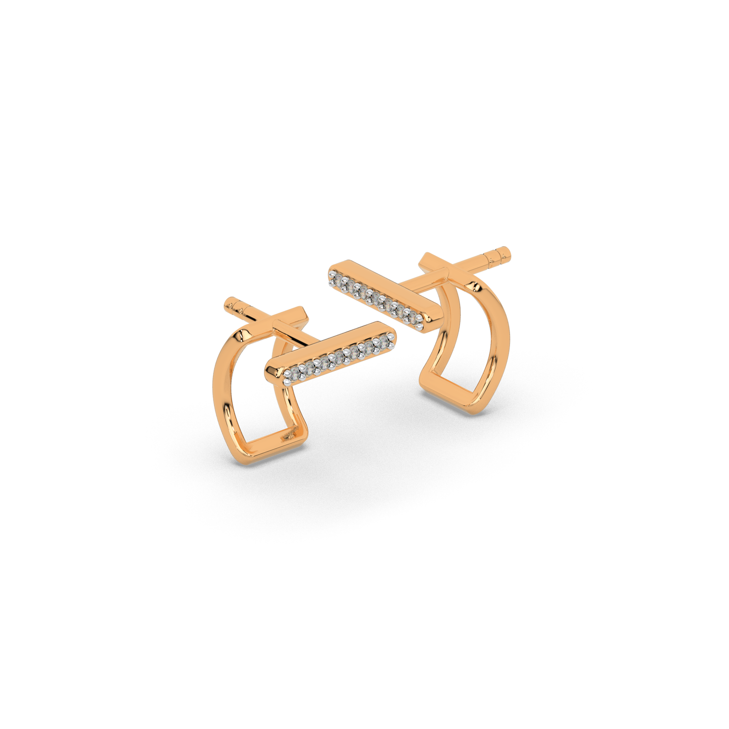 Golden Glow Diamond Earring 18K