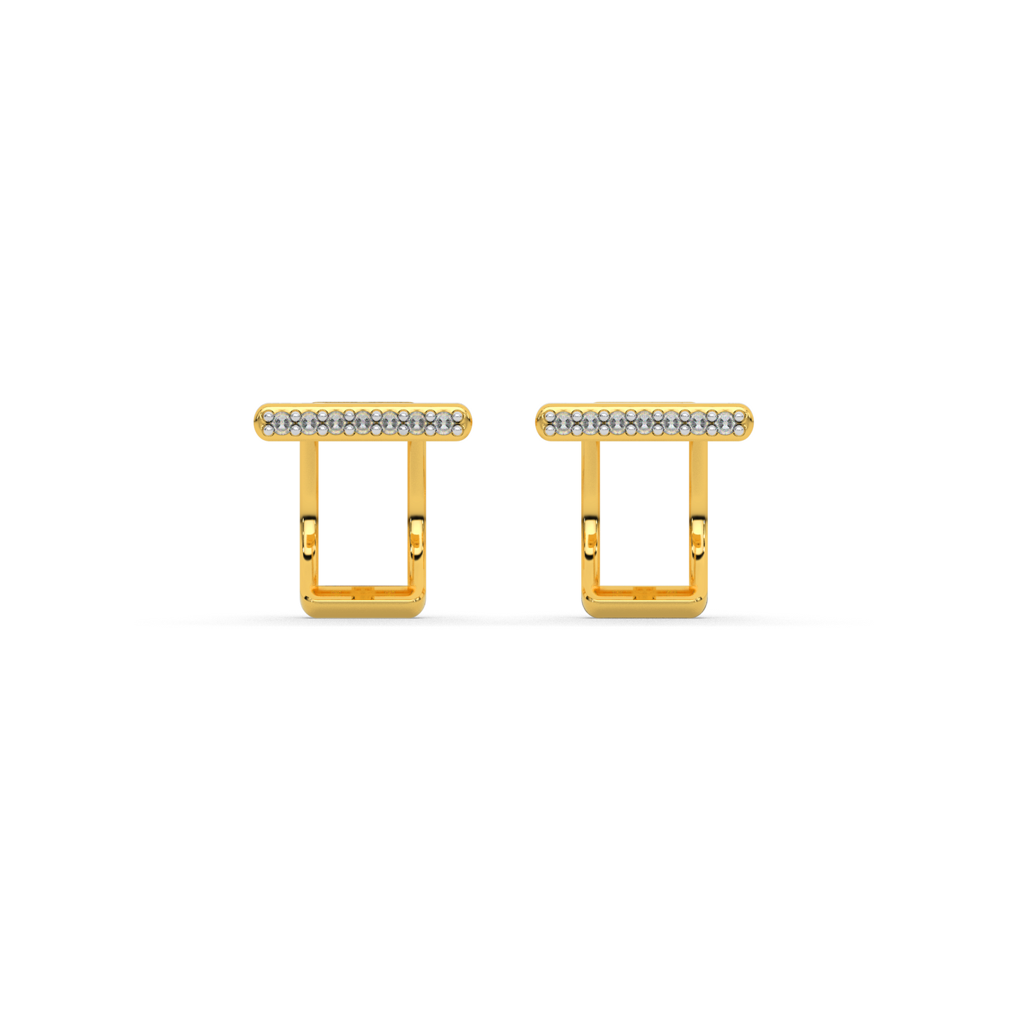Golden Glow Diamond Earring 18K