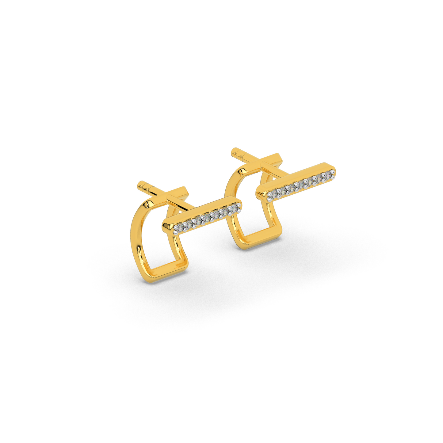 Golden Glow Diamond Earring 18K