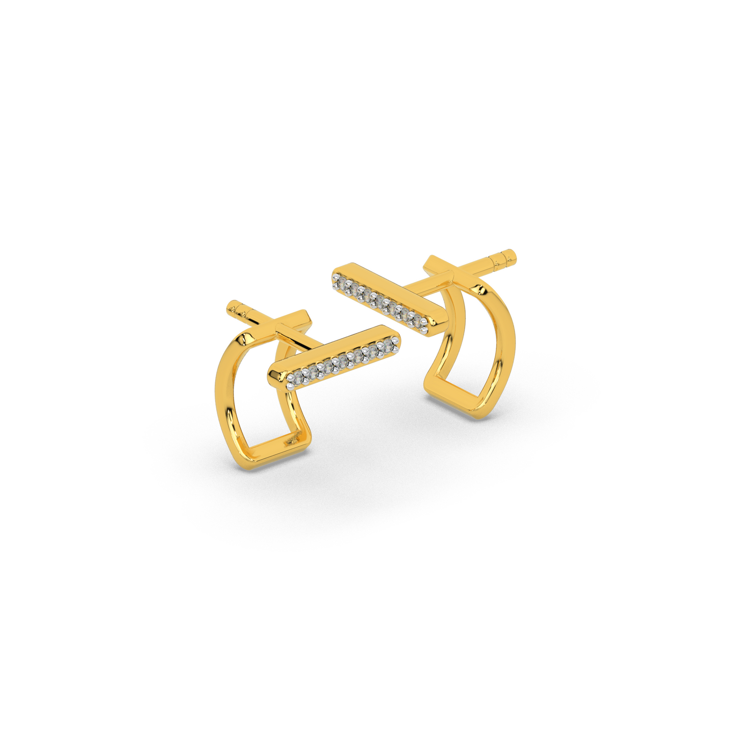 Golden Glow Diamond Earring 18K