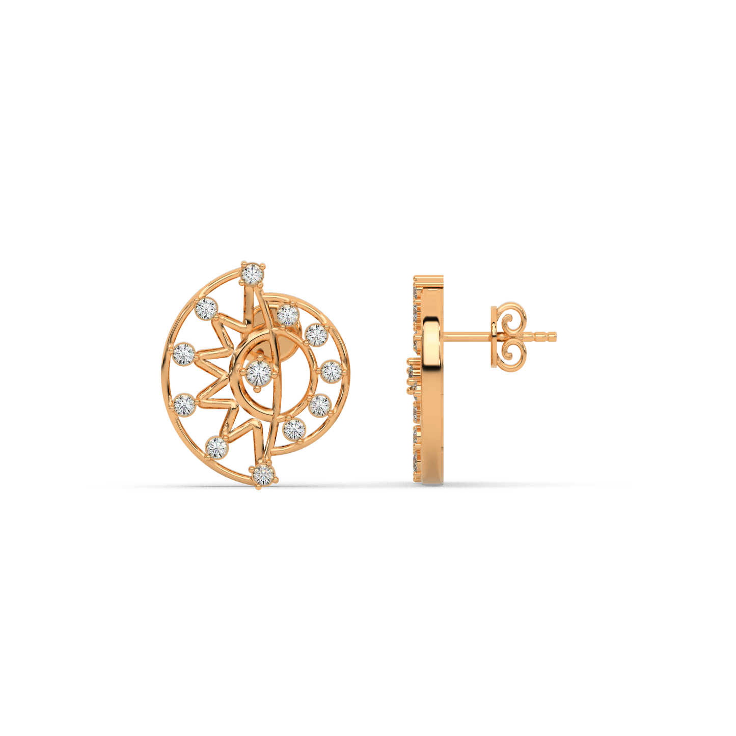 Royal Lustre Diamond Earring