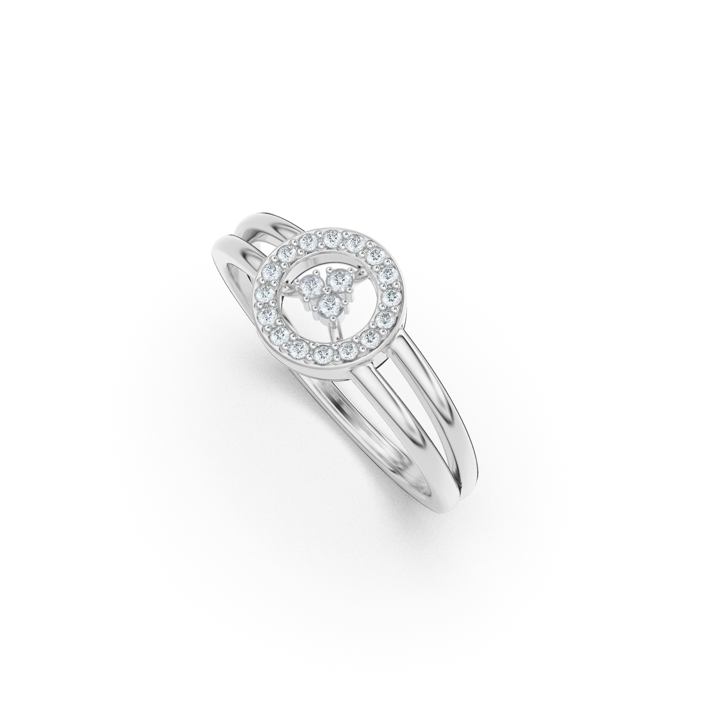 Gilded Tranquility 18Kt Diamond Ring