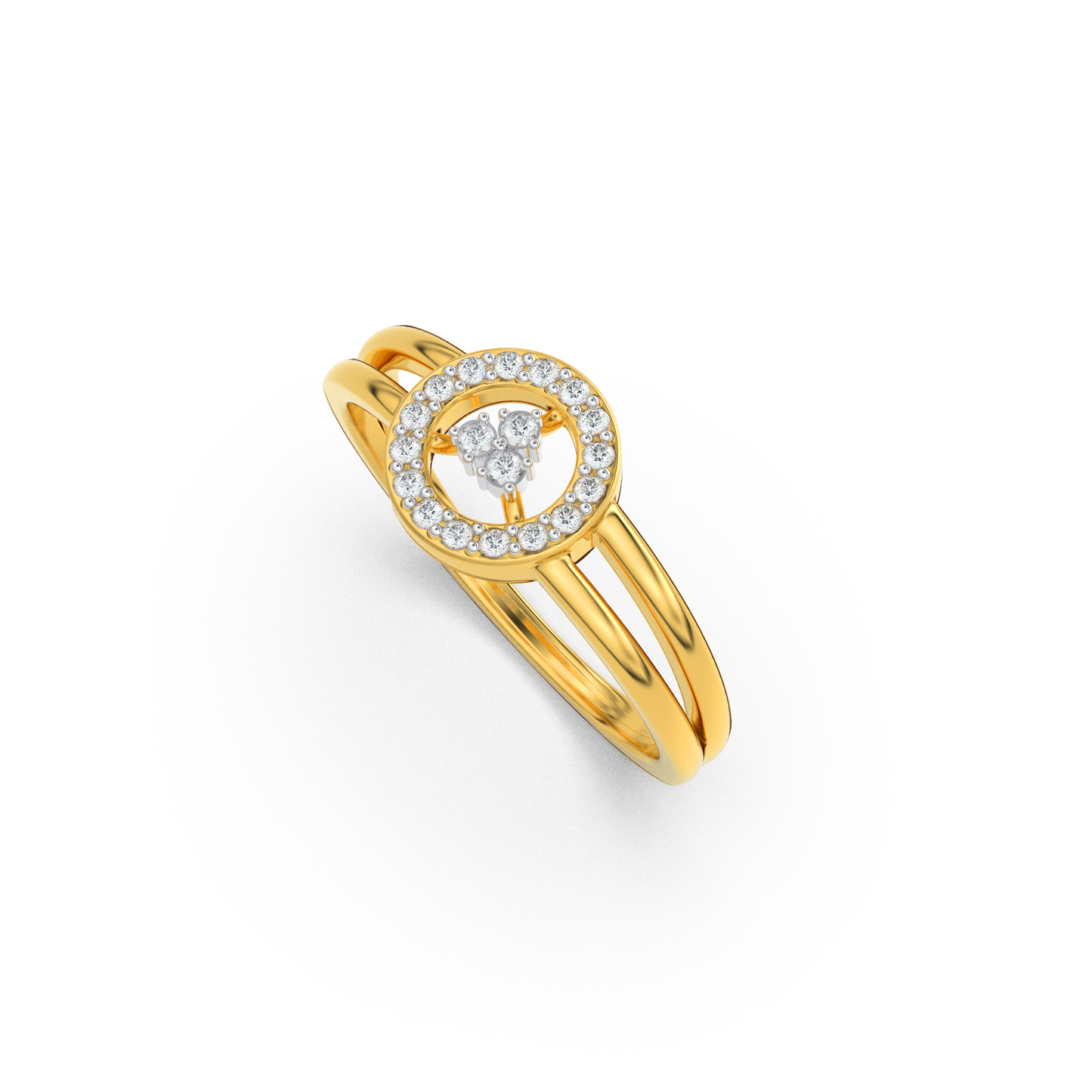 Gilded Tranquility 18Kt Diamond Ring