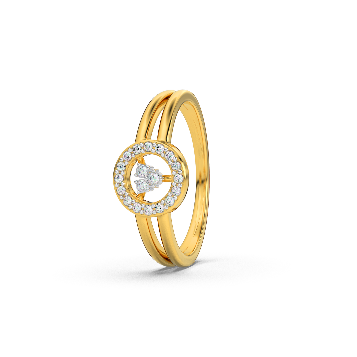 Gilded Tranquility 18Kt Diamond Ring