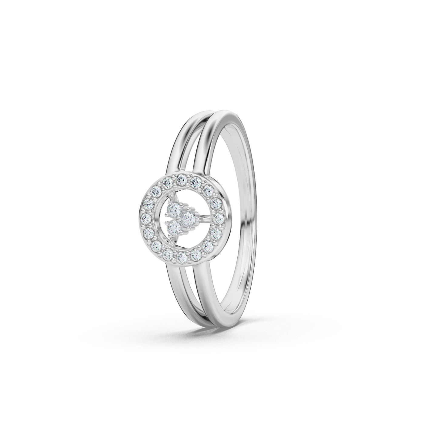 Gilded Tranquility 18Kt Diamond Ring