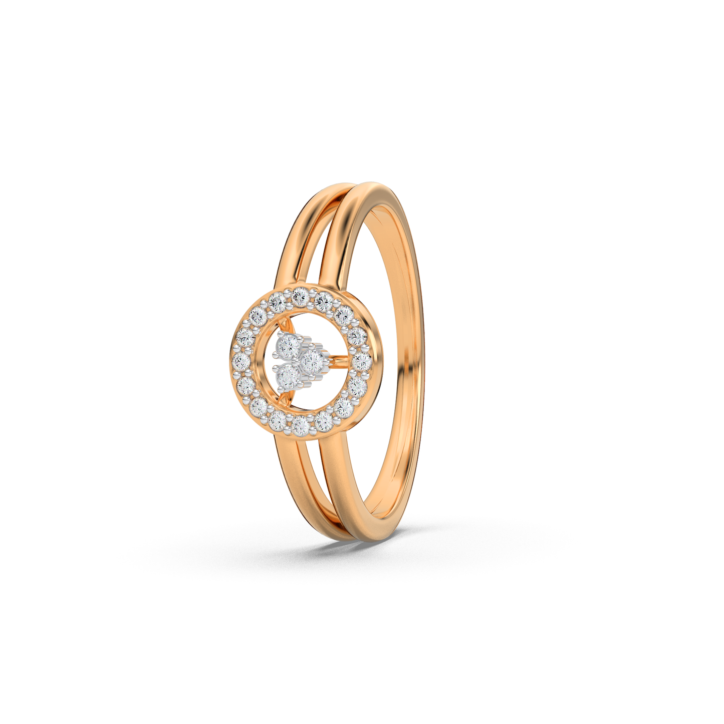 Gilded Tranquility 18Kt Diamond Ring