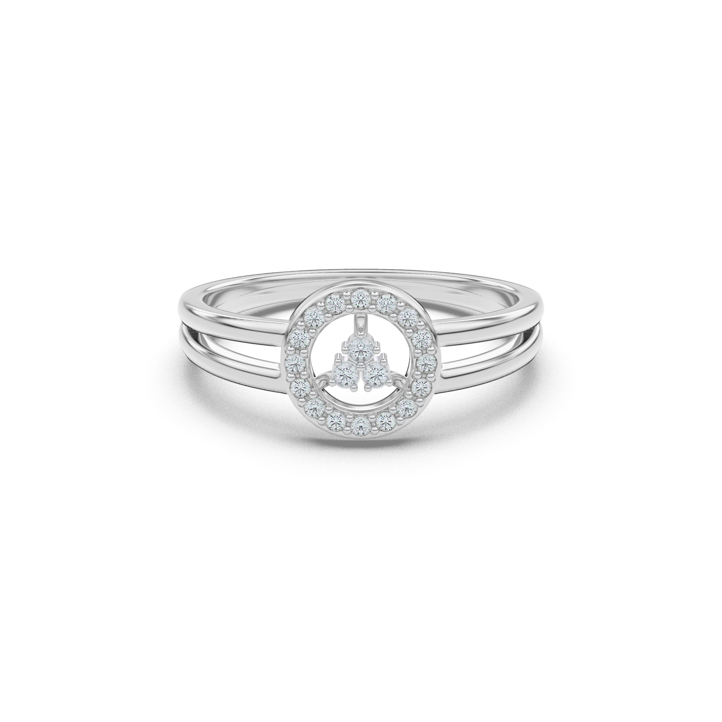 Gilded Tranquility 18Kt Diamond Ring