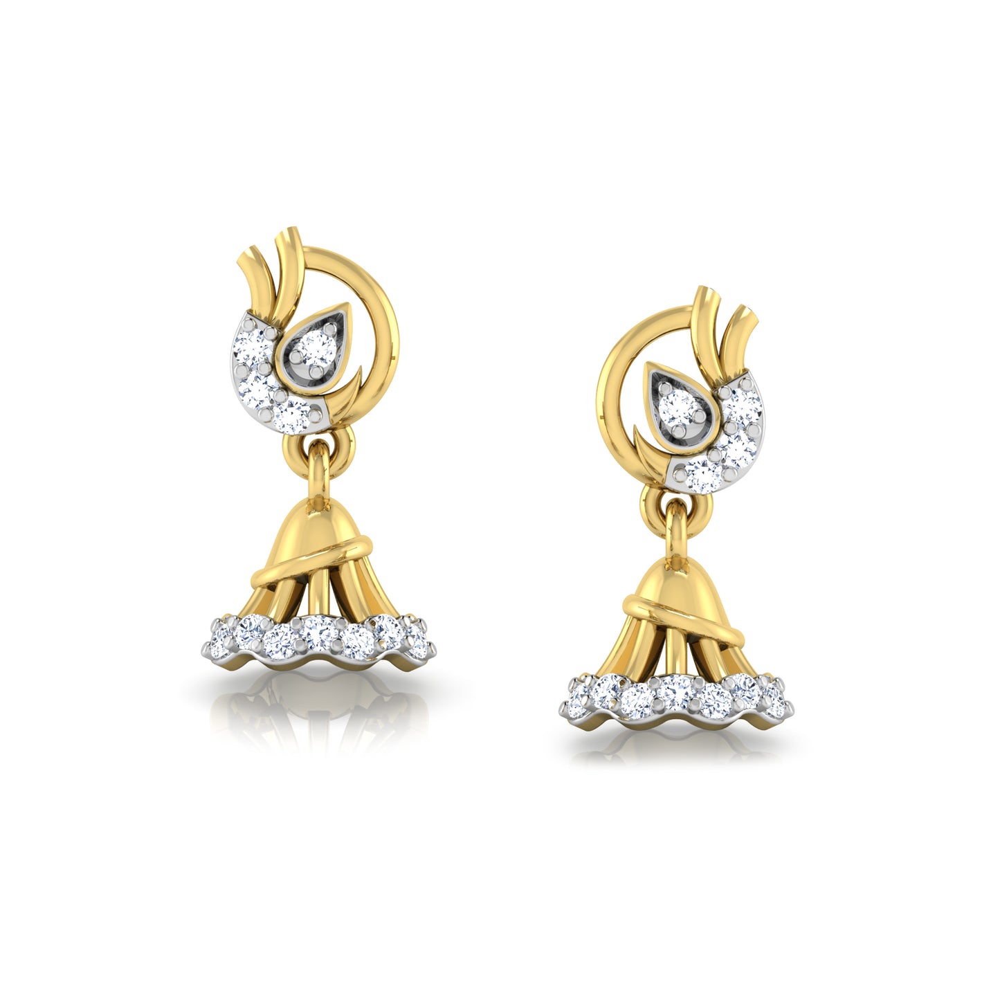 Prismatic Petunia Earrings 18K