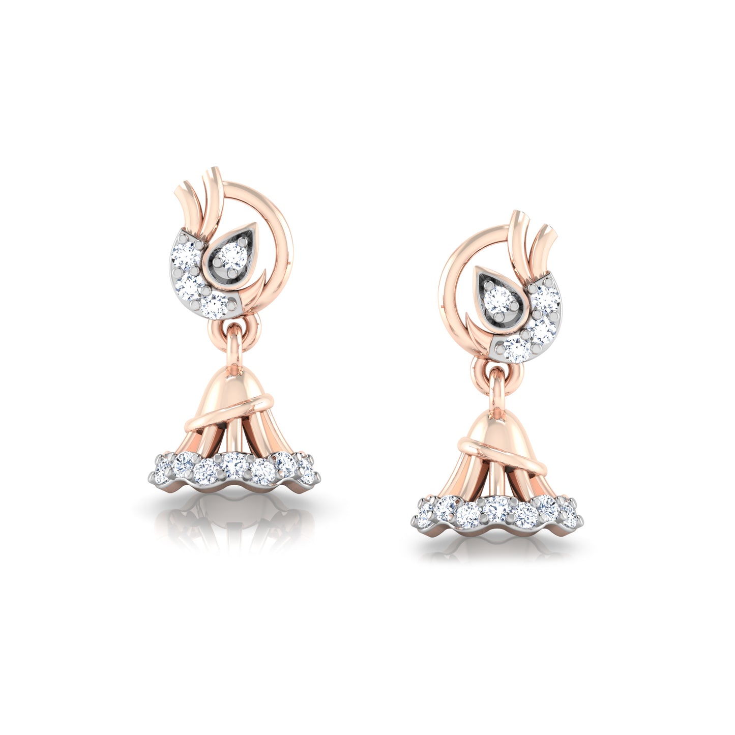 Prismatic Petunia Earrings 18K