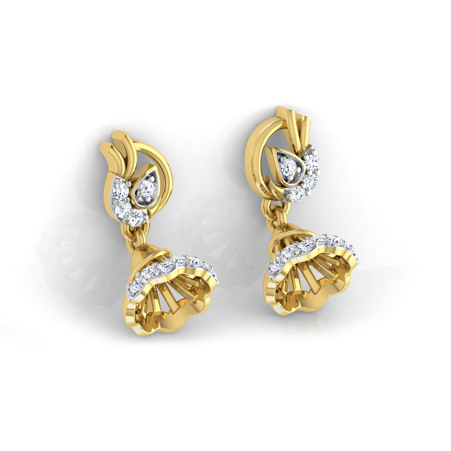 Prismatic Petunia Earrings 18K