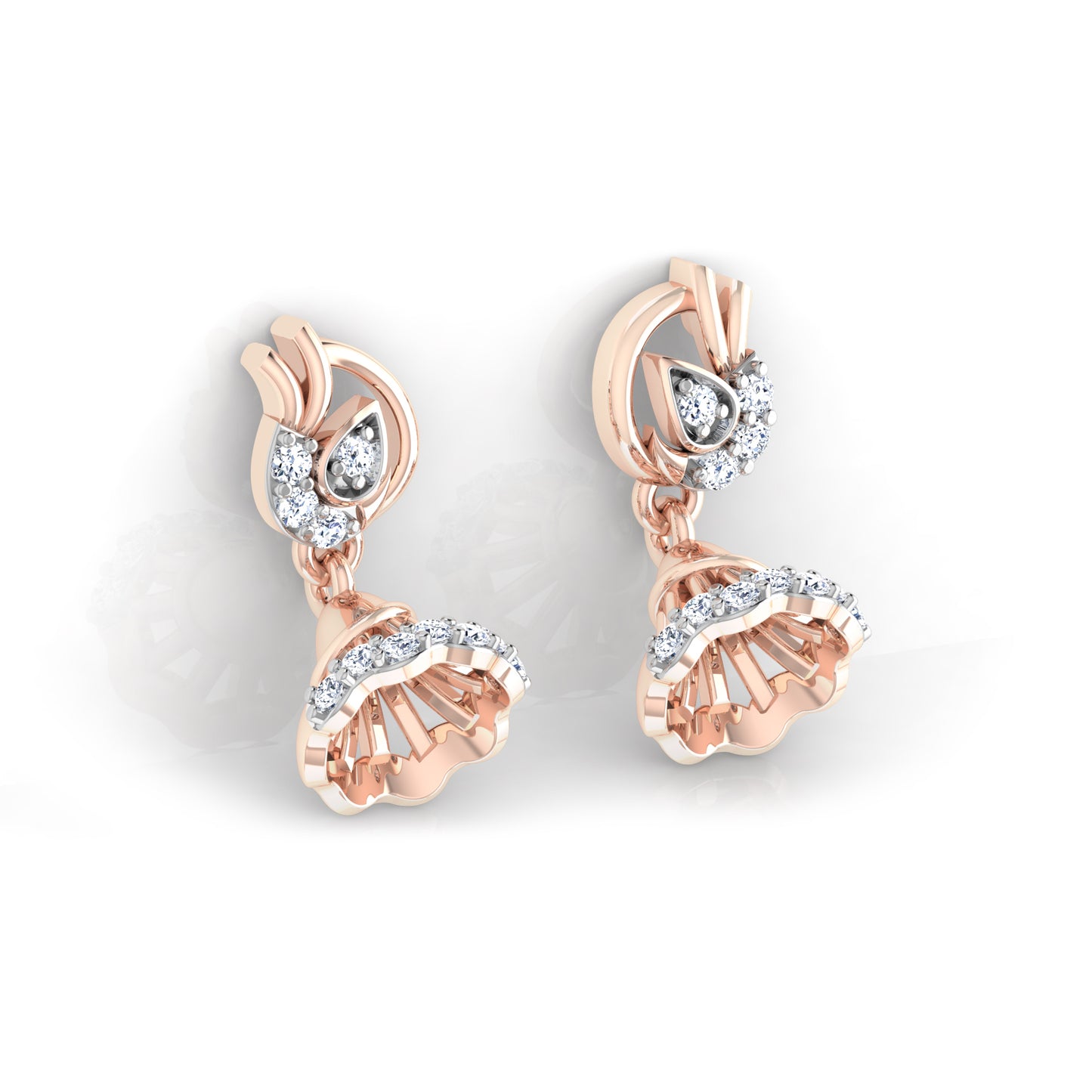 Prismatic Petunia Earrings 18K