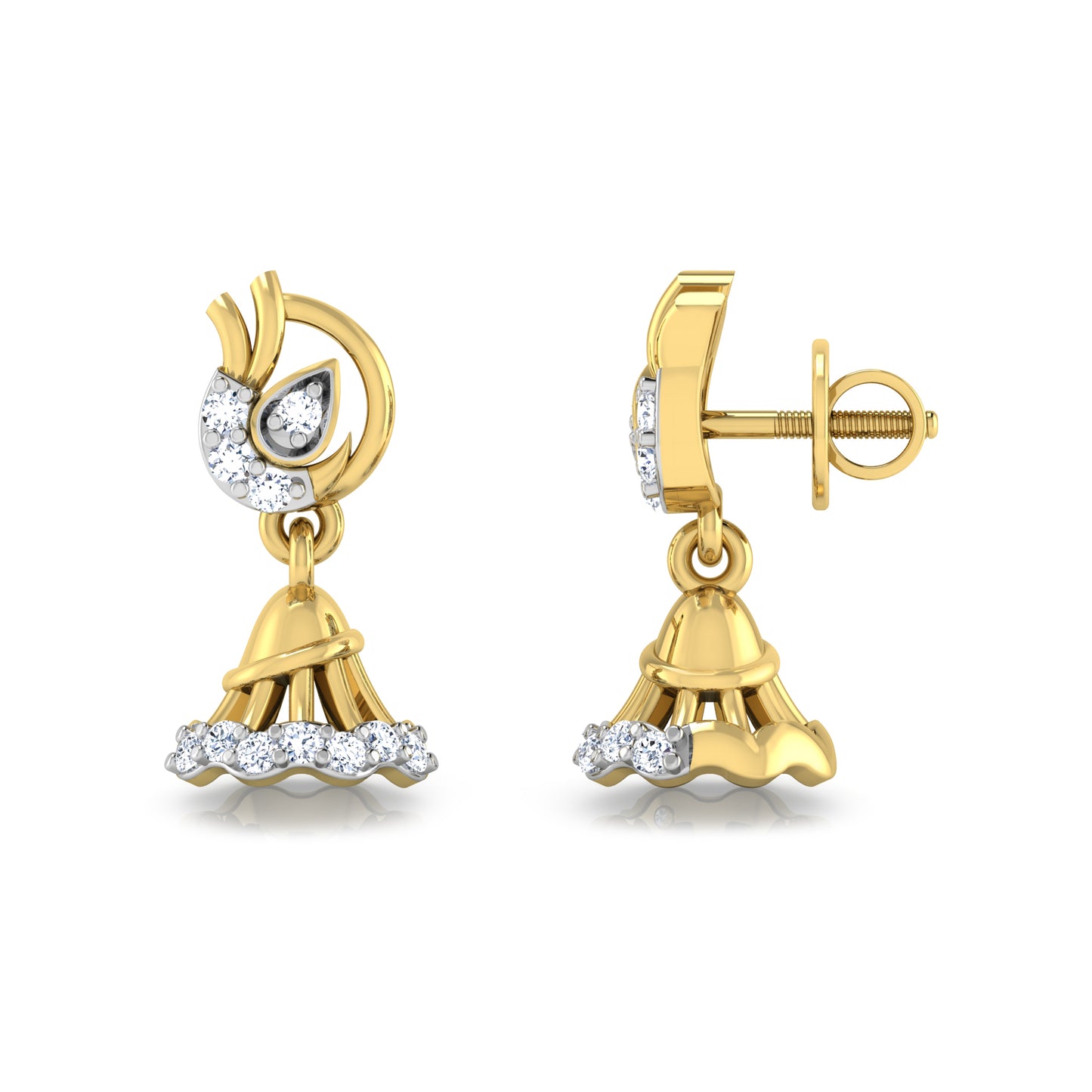 Prismatic Petunia Earrings 18K