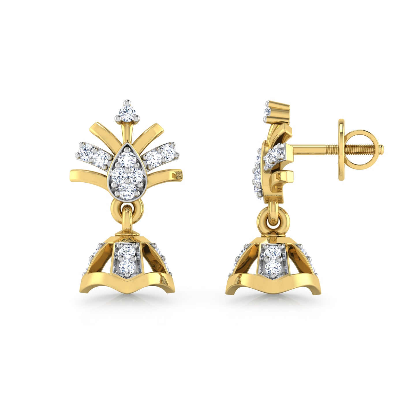Moonlit Majesty Earrings 18K