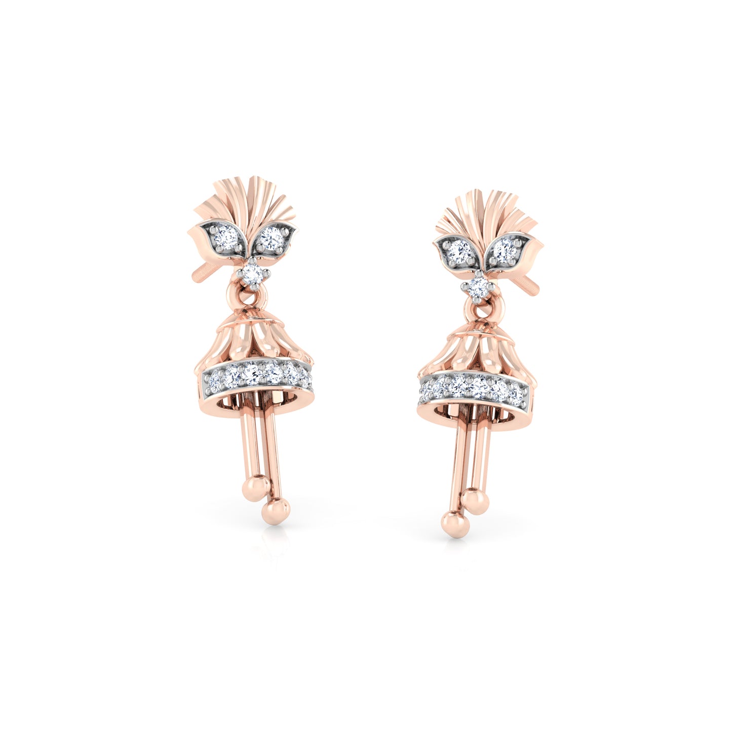 Whispering Willow Whisper Earrings 18K