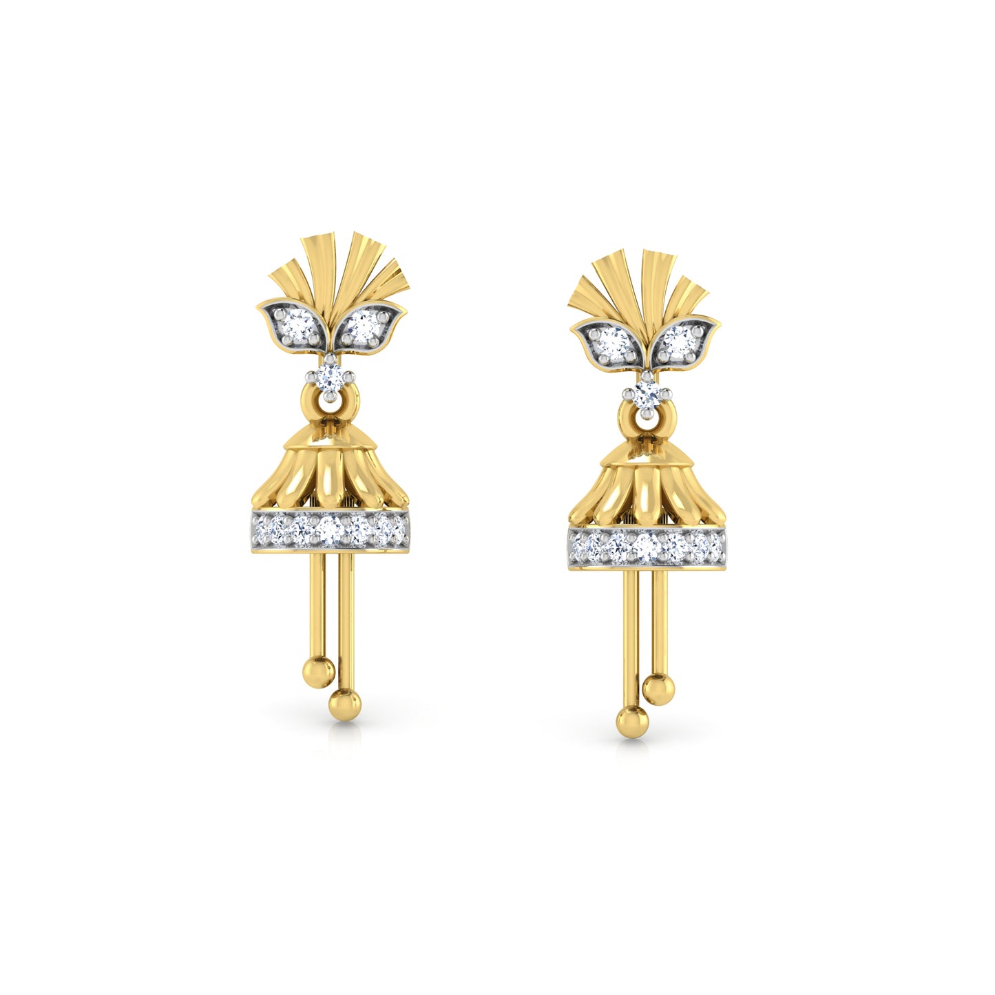 Whispering Willow Whisper Earrings 18K