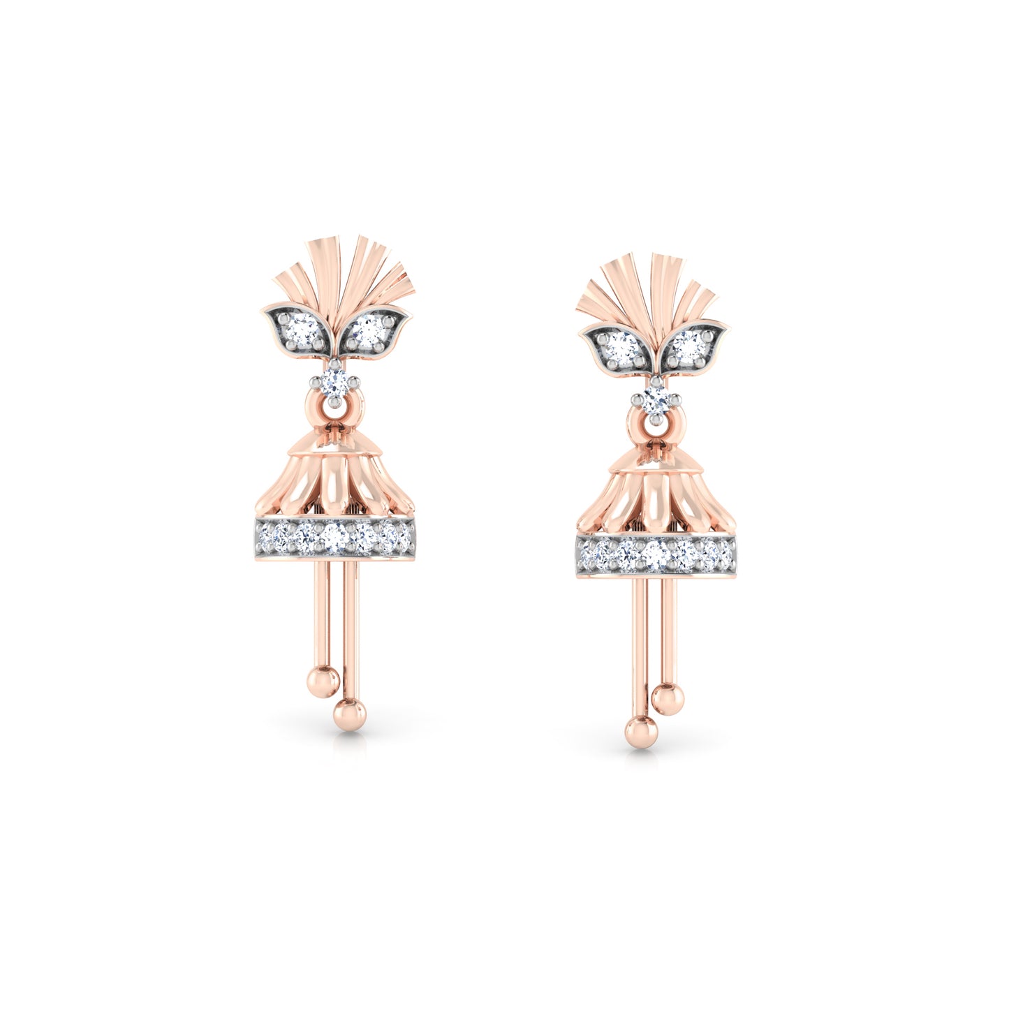 Whispering Willow Whisper Earrings 18K