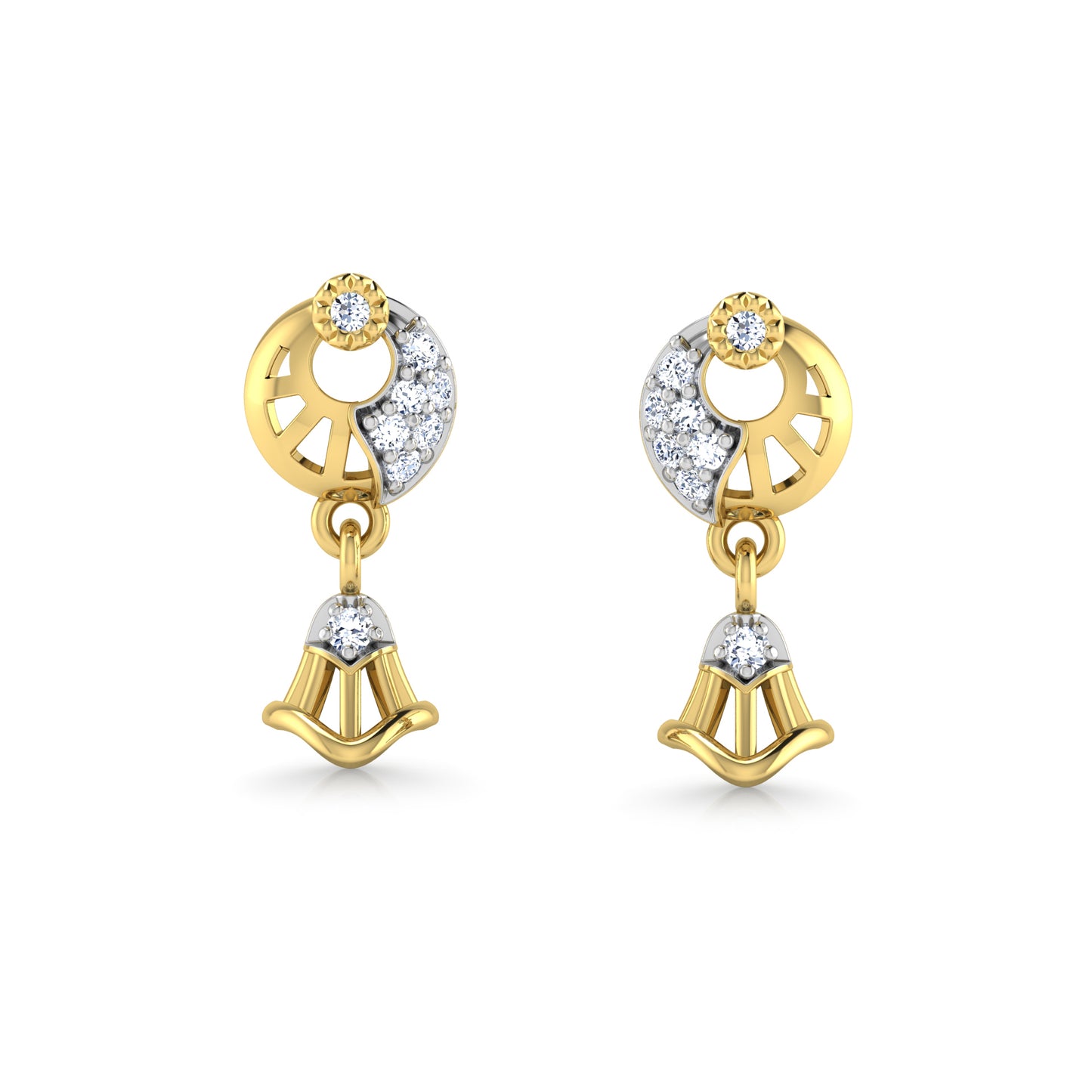 Blushing Bloom Earrings 18K