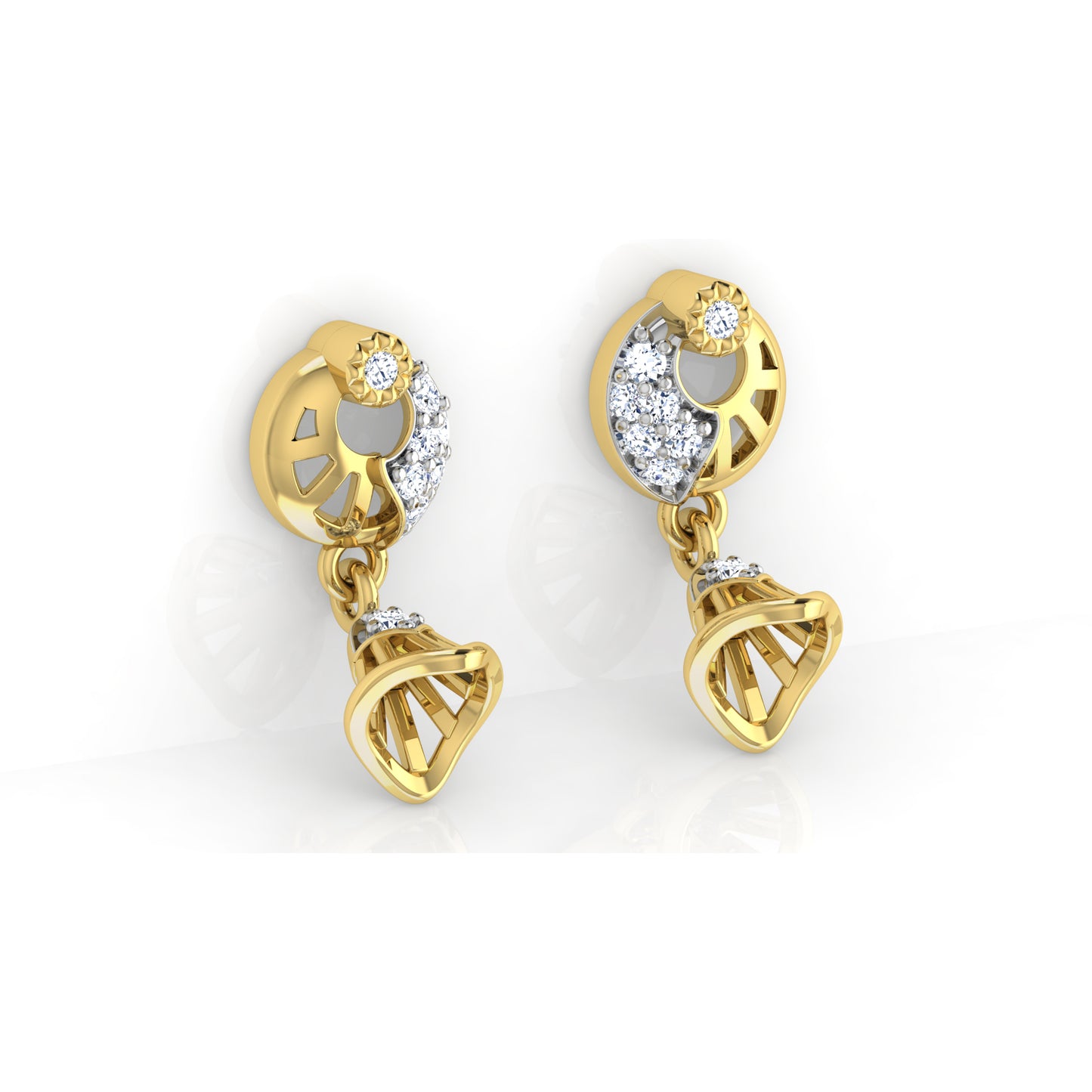 Blushing Bloom Earrings 18K