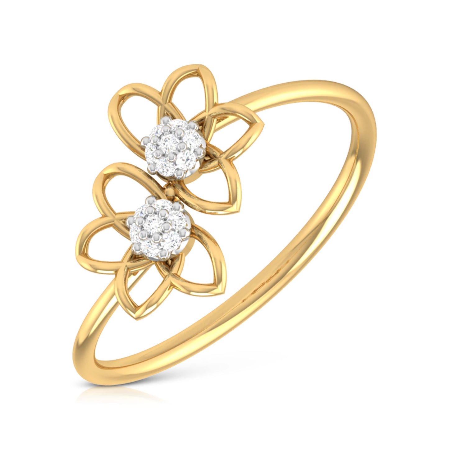 Radiant Essence 14kt Diamond Ring