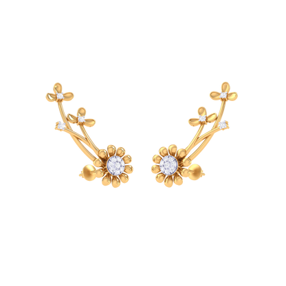 Glimmer Grove Ear Cuff 18K