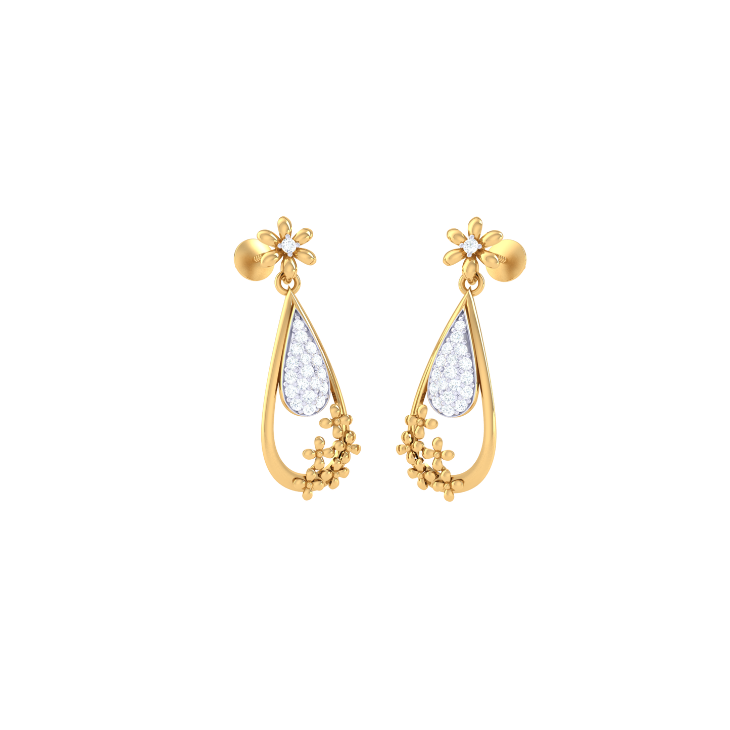 Glimmering Glamour Studs 18K