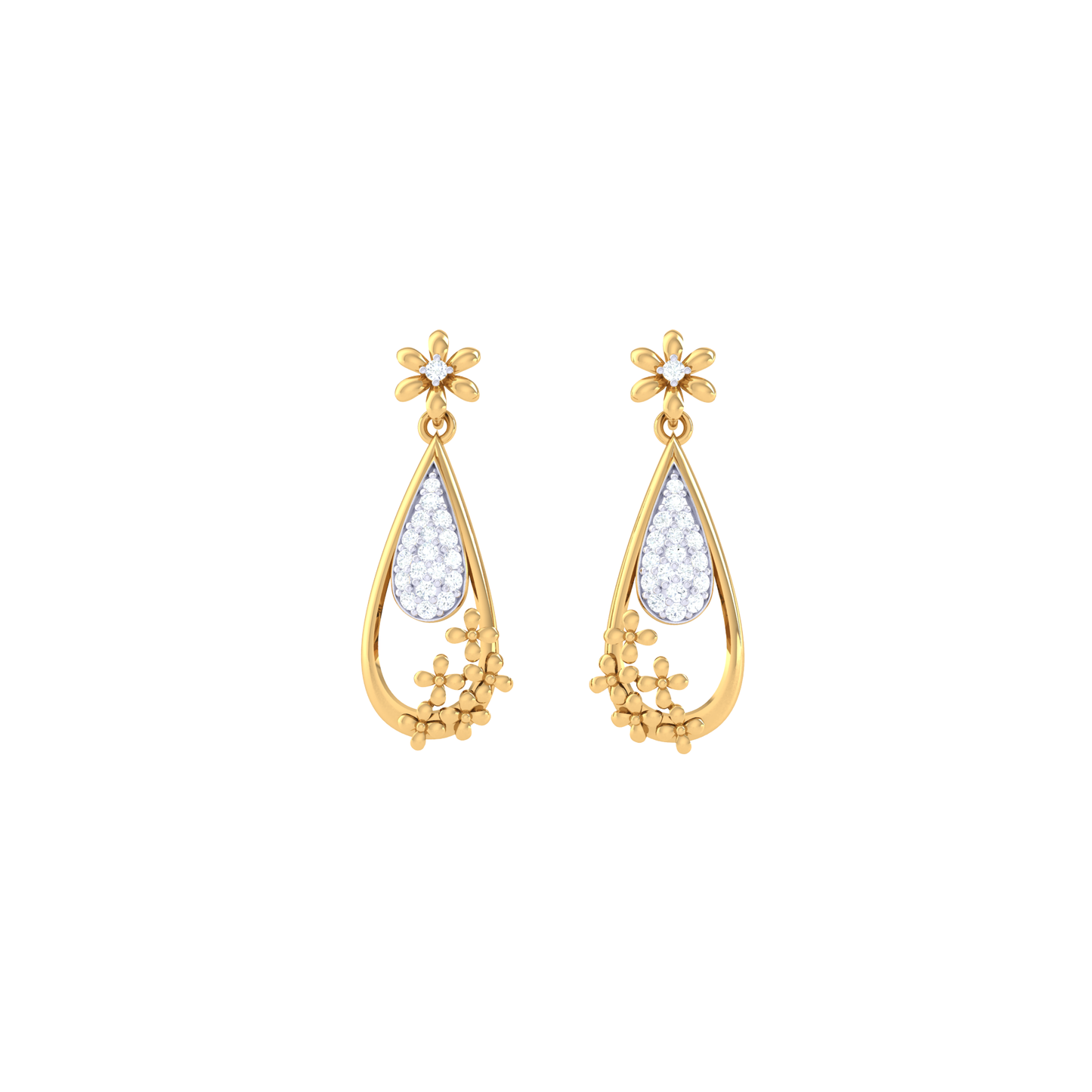 Glimmering Glamour Studs 18K