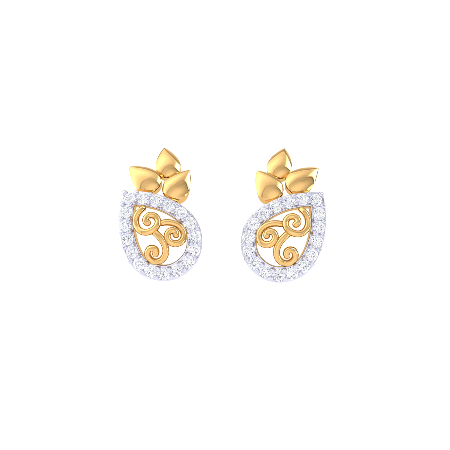 Sparkling Stream Earrings 18K