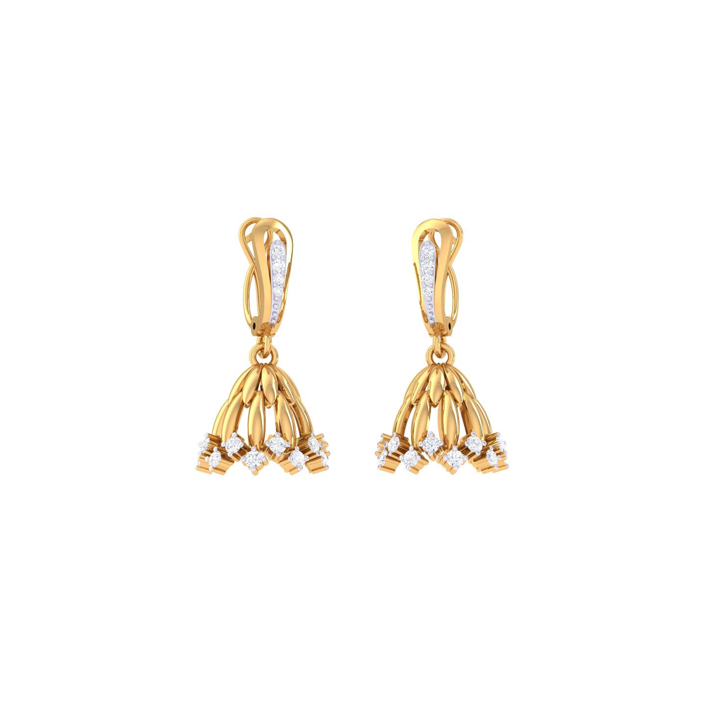 Ethereal Elegance Jhumkas 18K