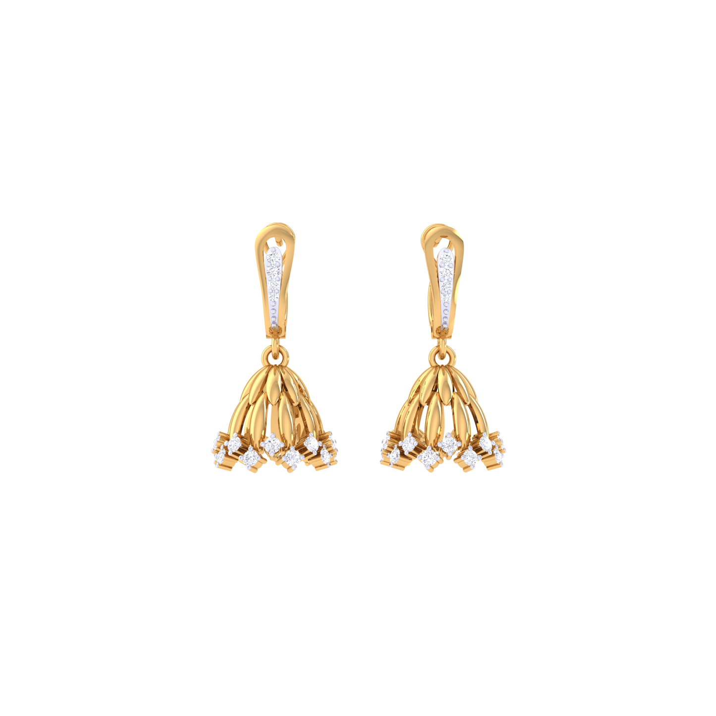 Ethereal Elegance Jhumkas 18K