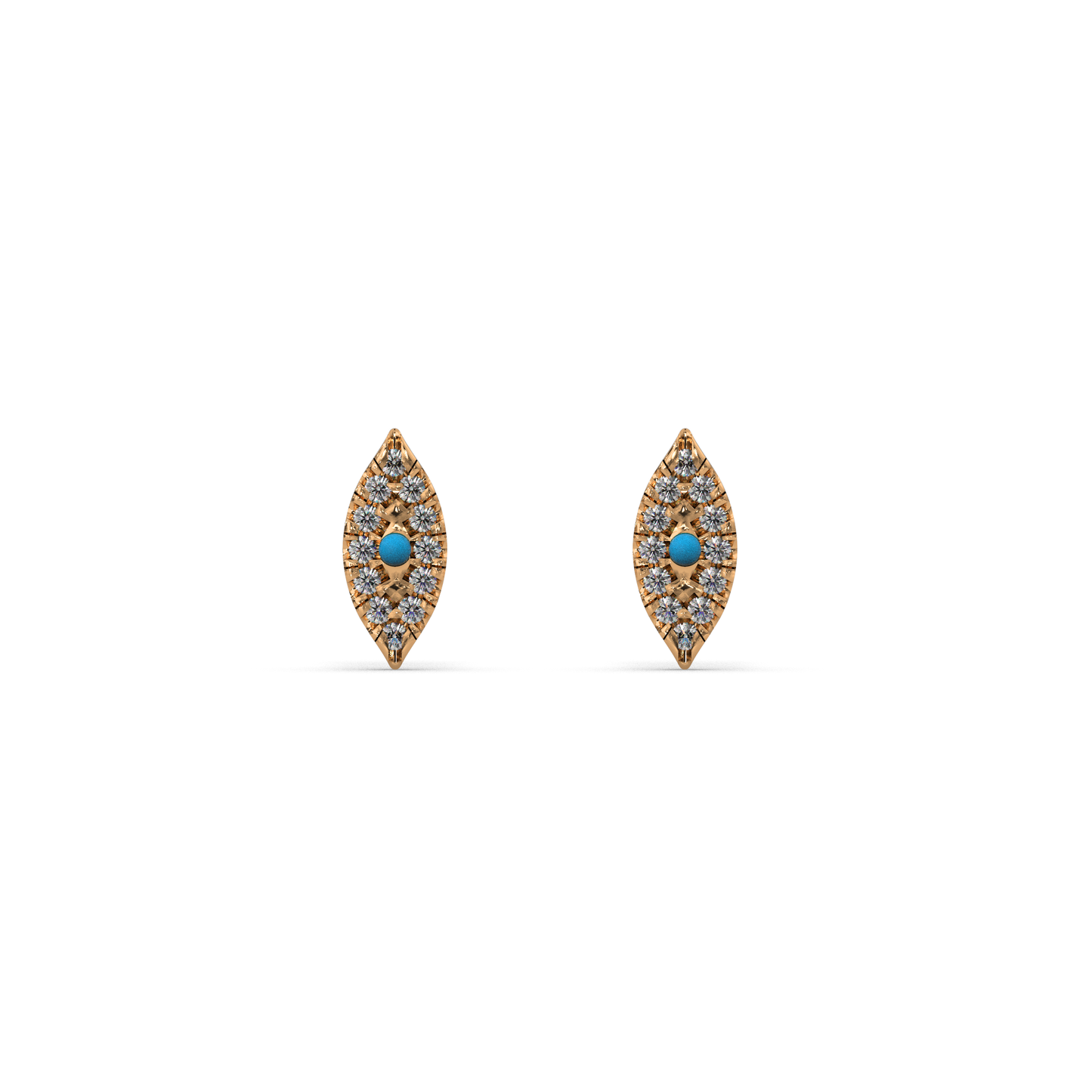 Golden Glimmer Diamond Earring