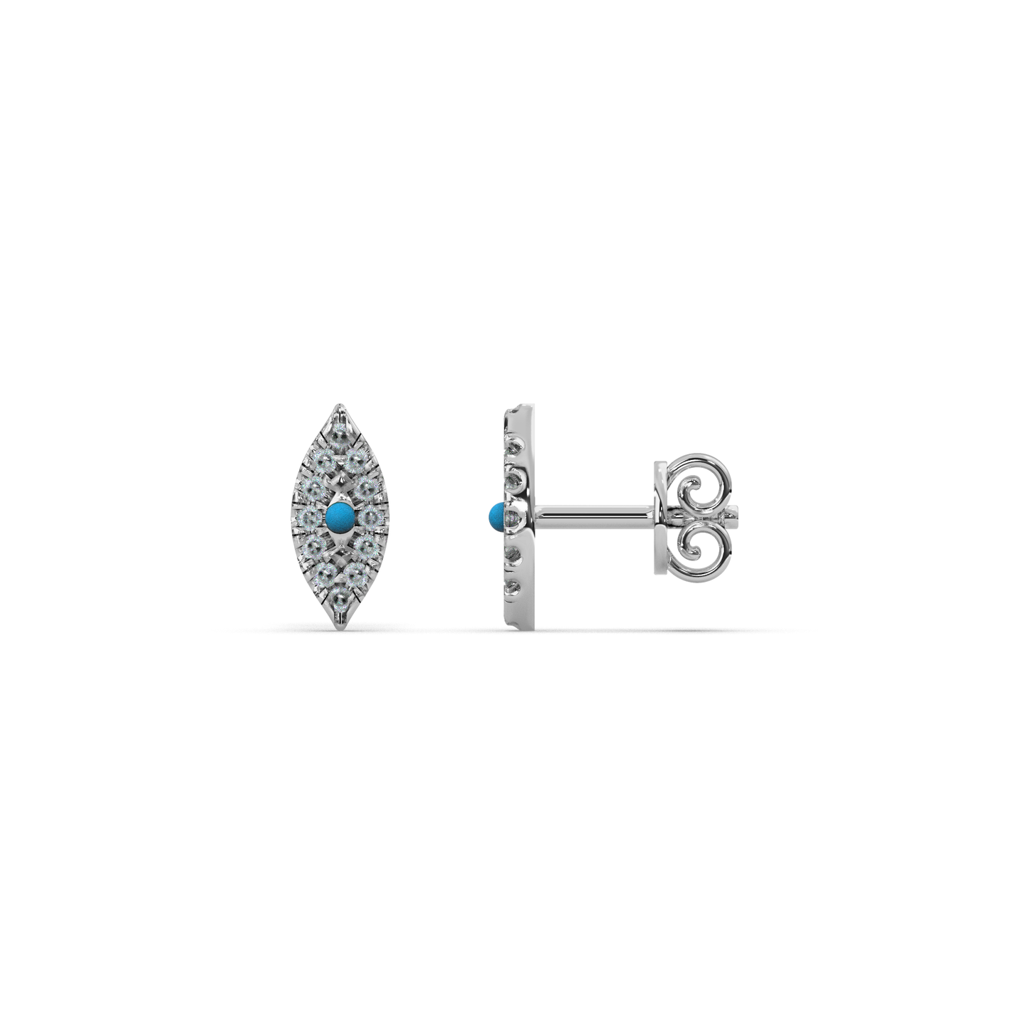 Golden Glimmer Diamond Earring