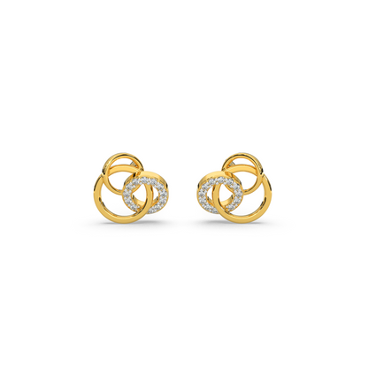 Gilded Grace Diamond Earring