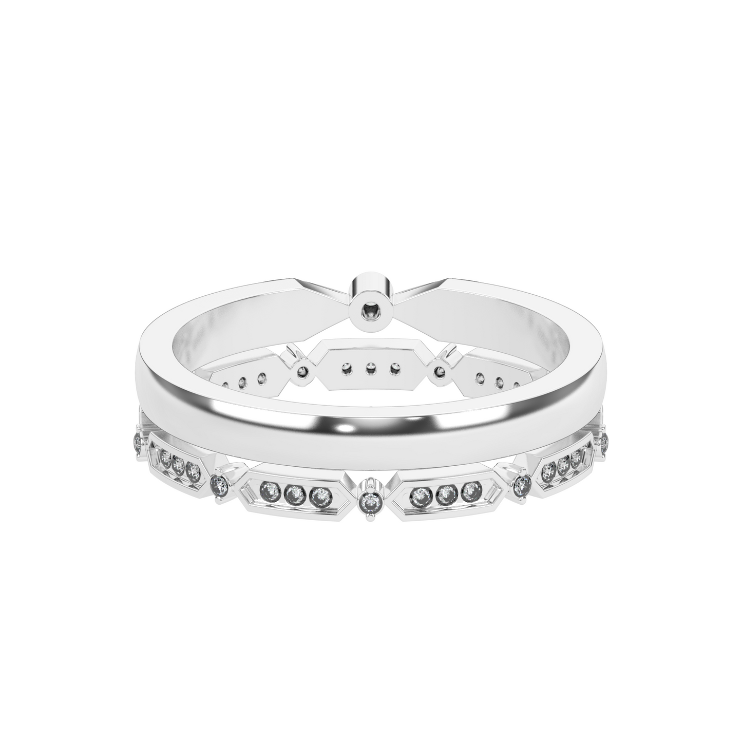 Moonlit Essence 14Kt Diamond Ring