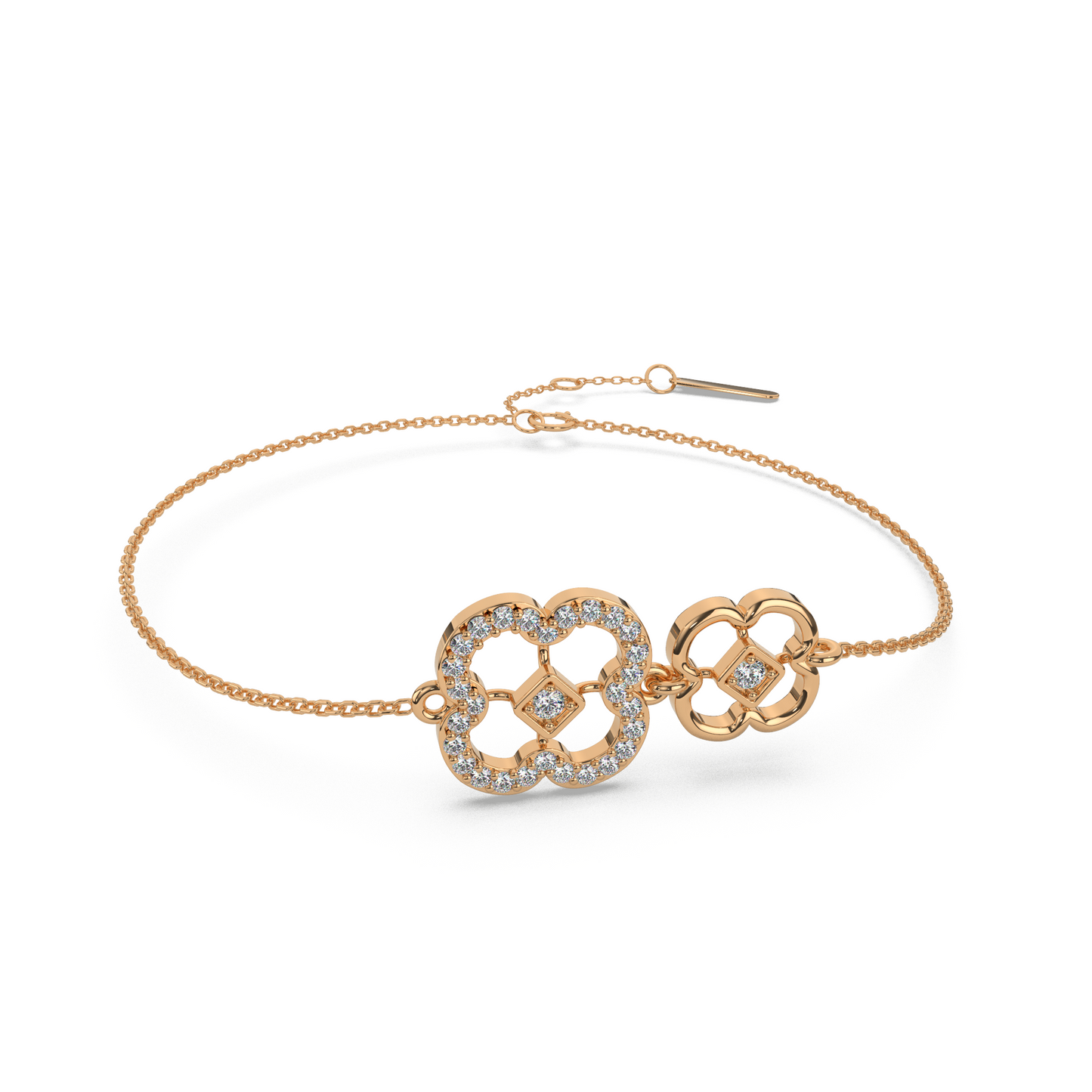 Glimmering Grace Diamond Chain Bracelet