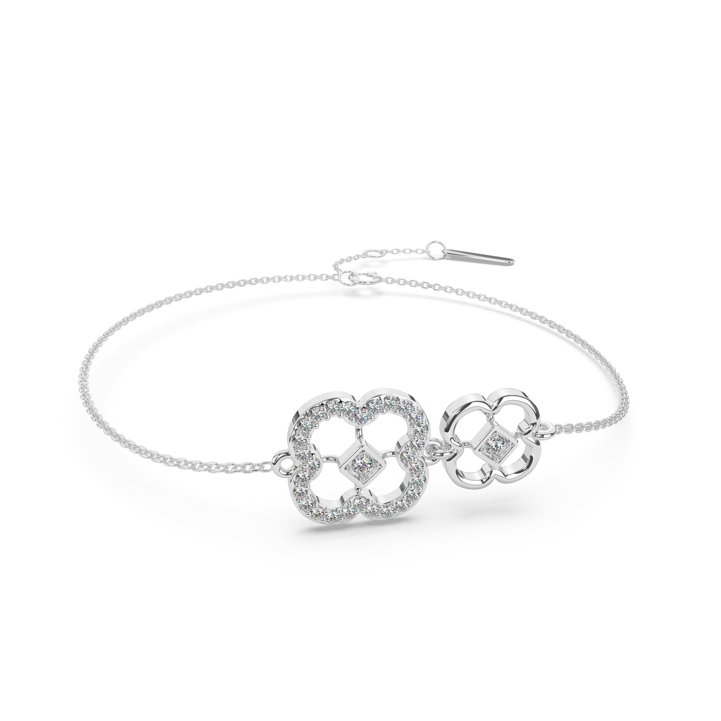 Glimmering Grace Diamond Chain Bracelet