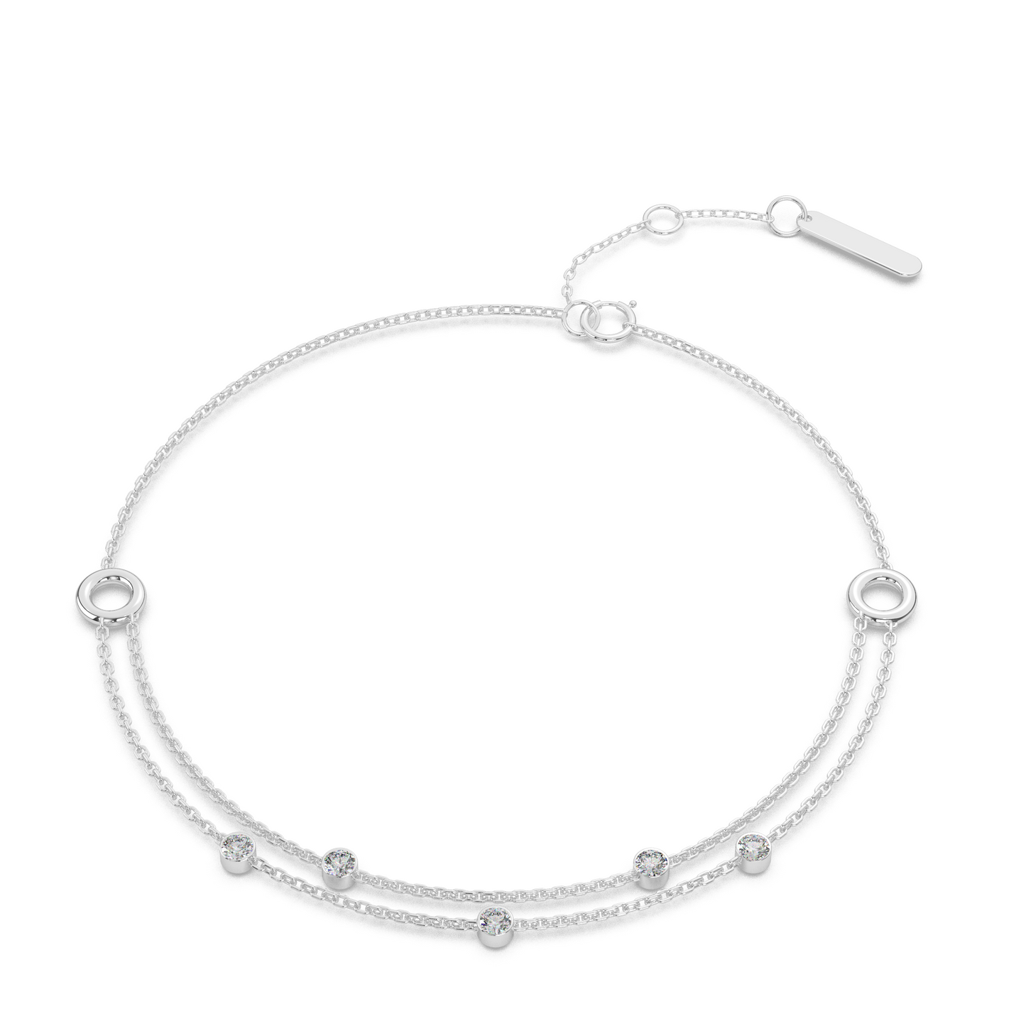 Harmonic Horizon Diamond Bracelet