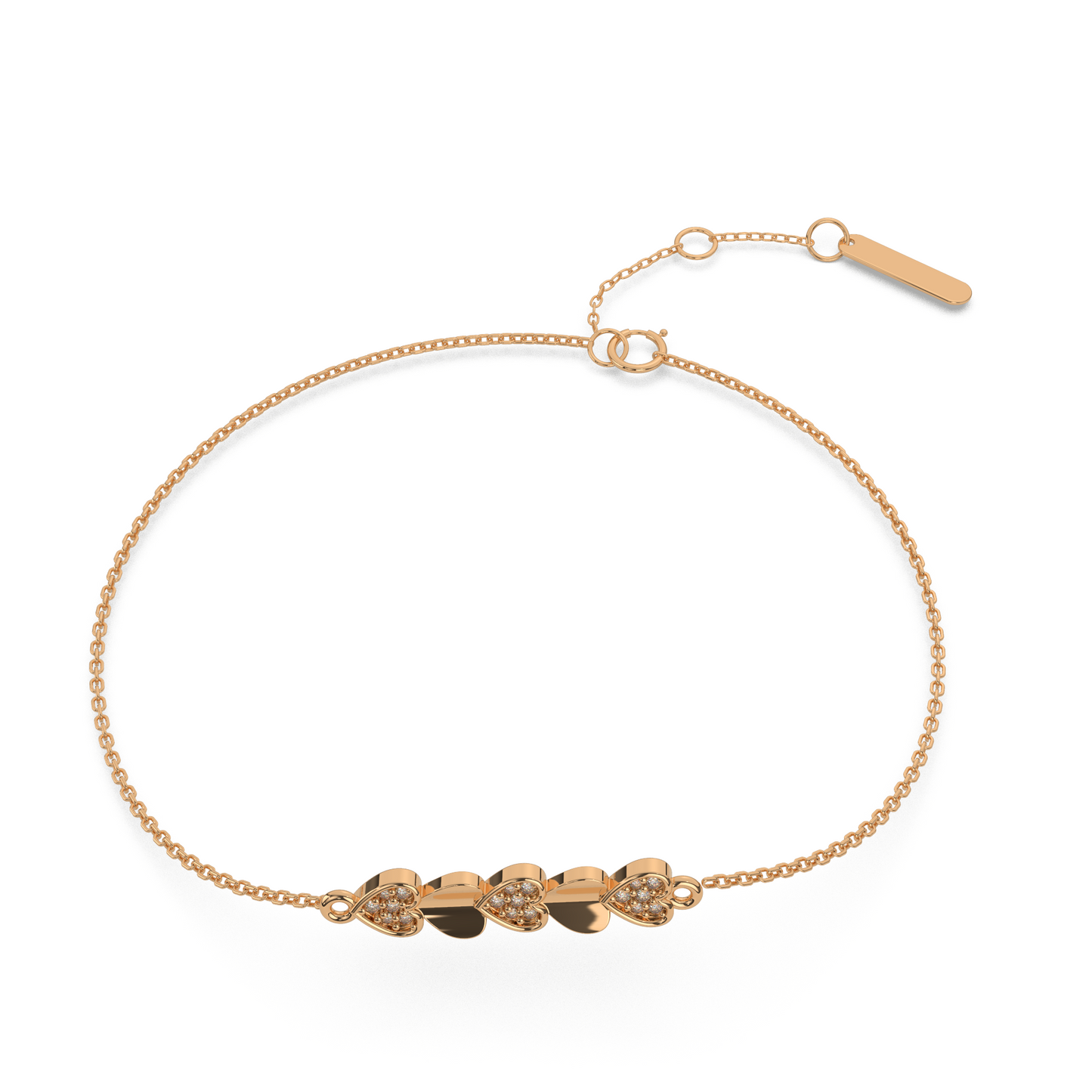 Lustrous Lagoon Diamond Chain Bracelet