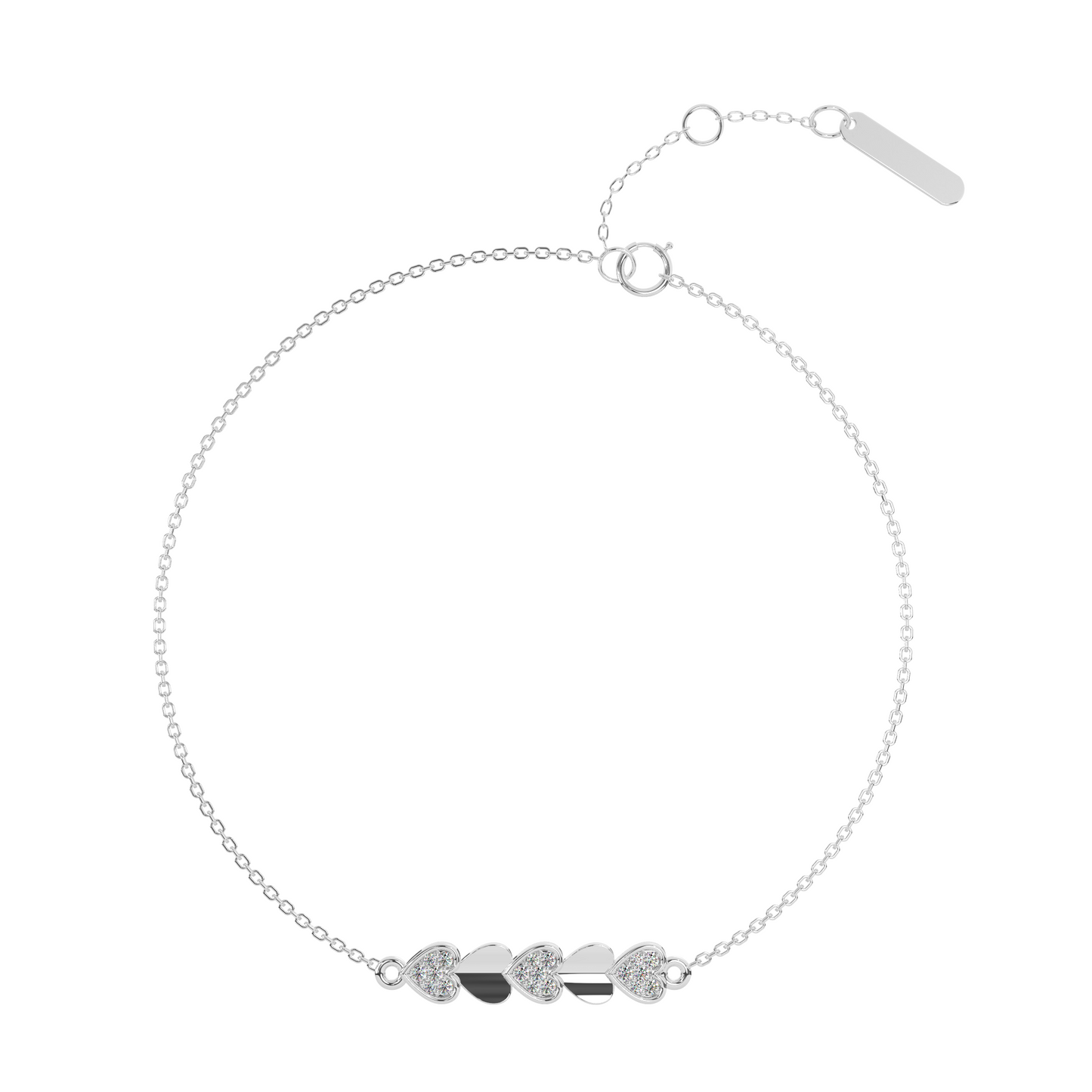 Lustrous Lagoon Diamond Chain Bracelet