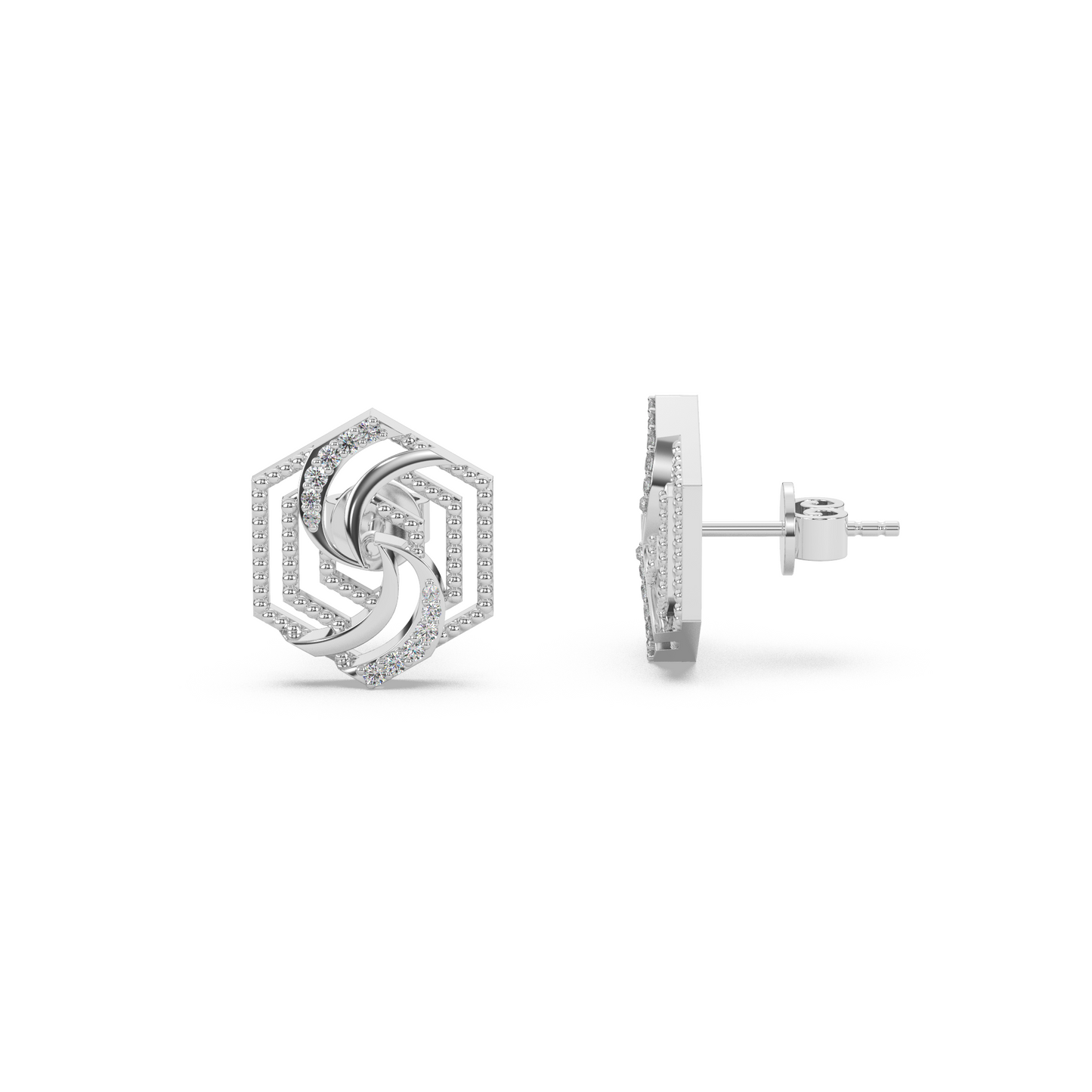 Radiant Gem Diamond Earring