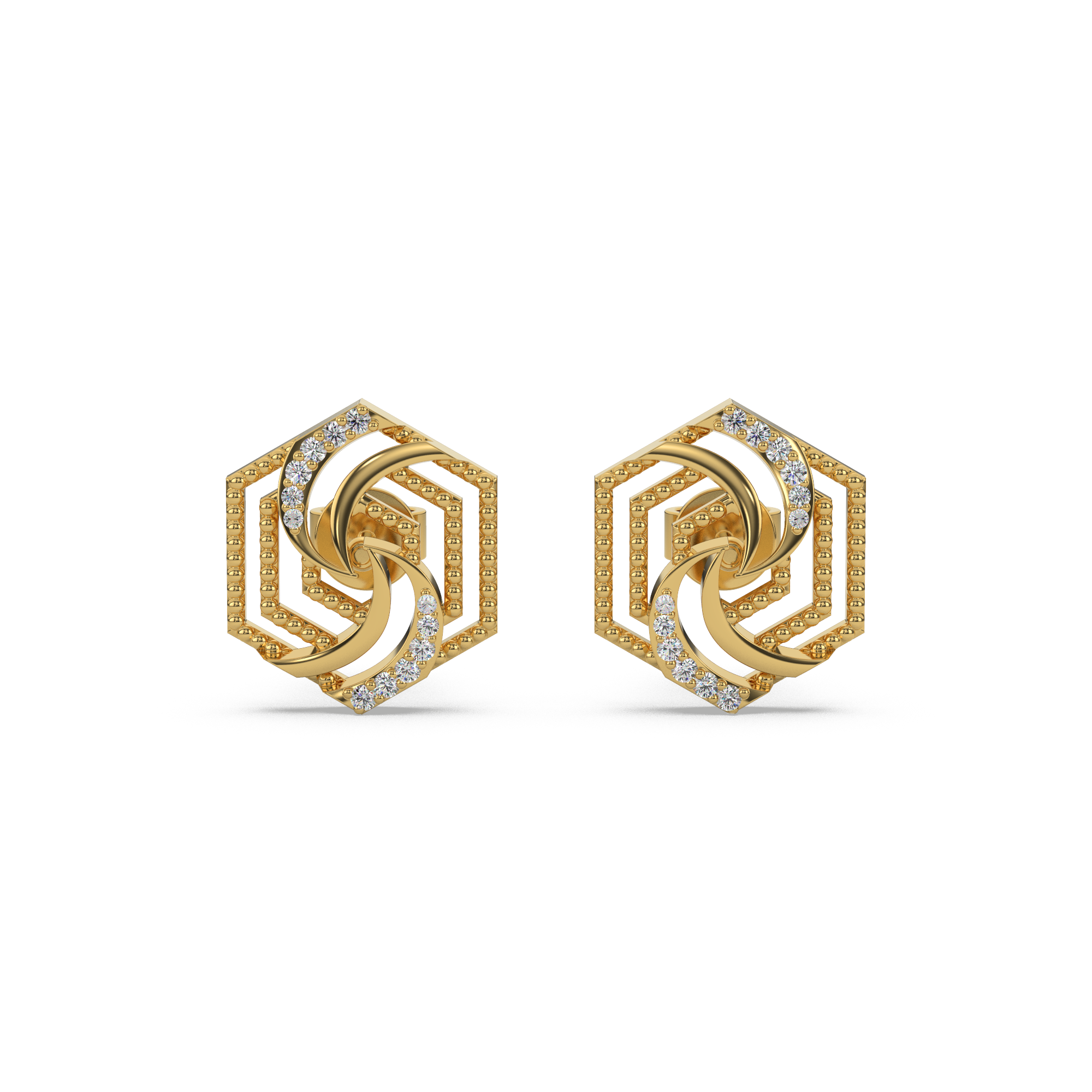 Radiant Gem Diamond Earring