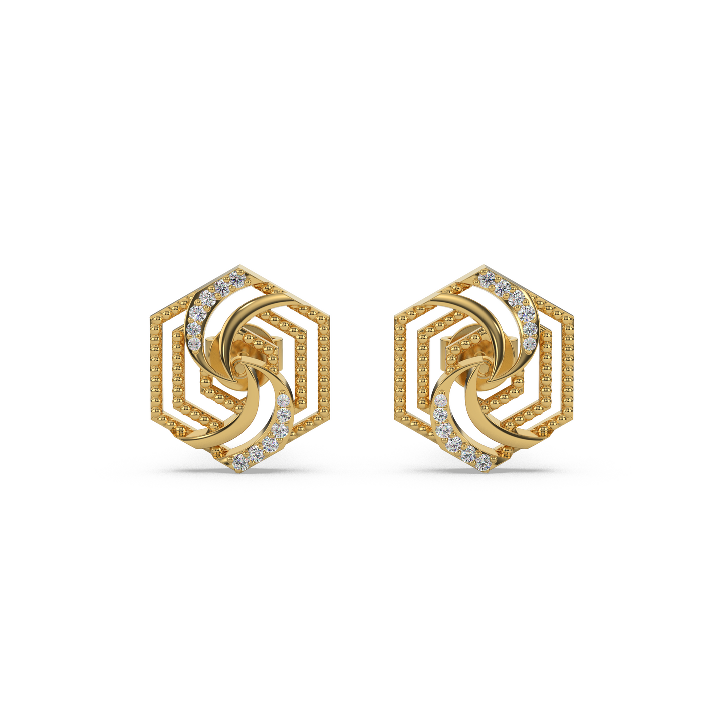 Radiant Gem Diamond Earring