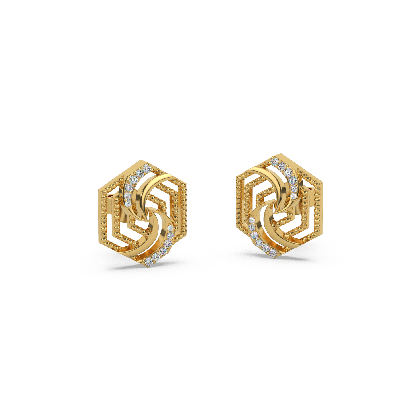 Radiant Gem Diamond Earring