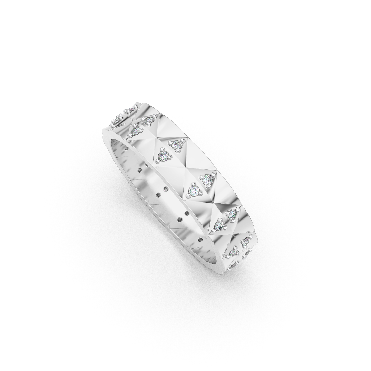 Lustrous Elegance 14Kt Diamond Ring