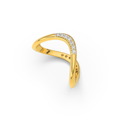 Whispering Symphony 14Kt Diamond Ring