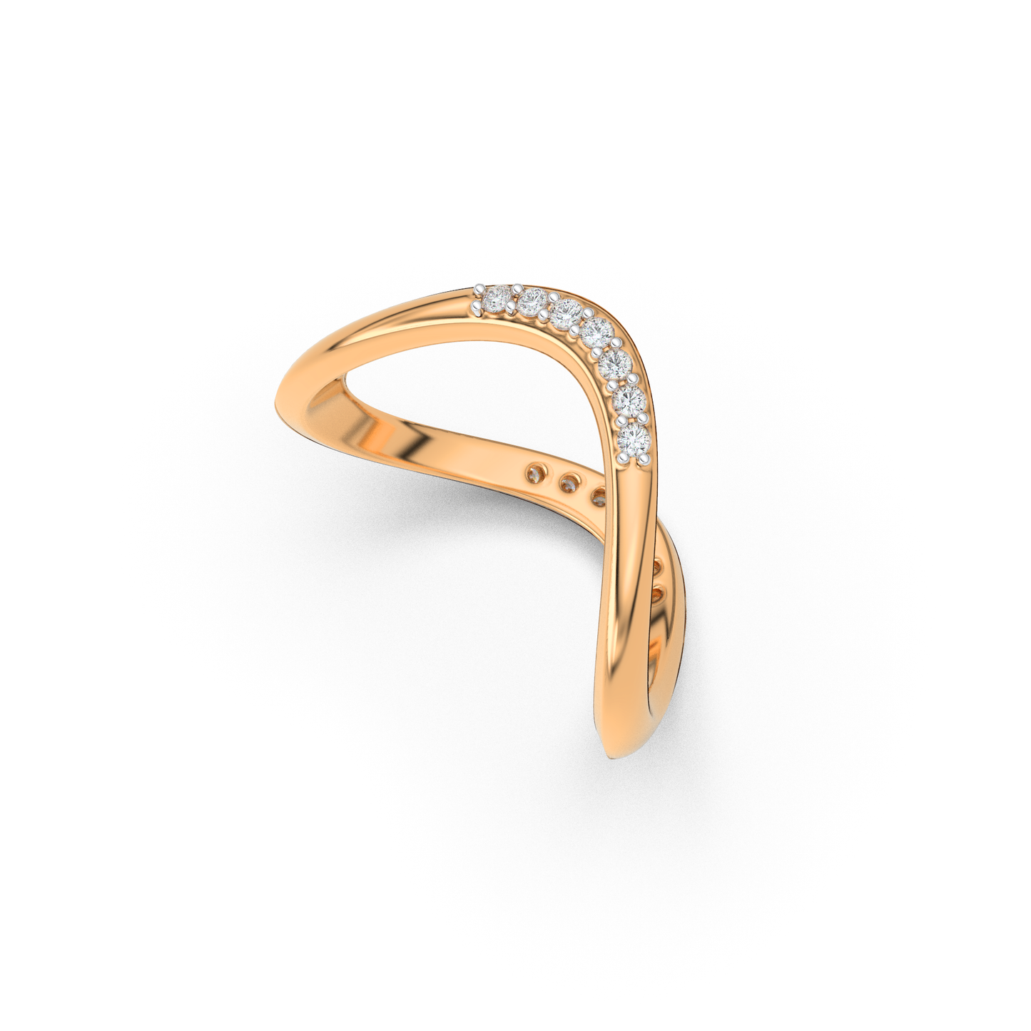 Whispering Symphony 14Kt Diamond Ring