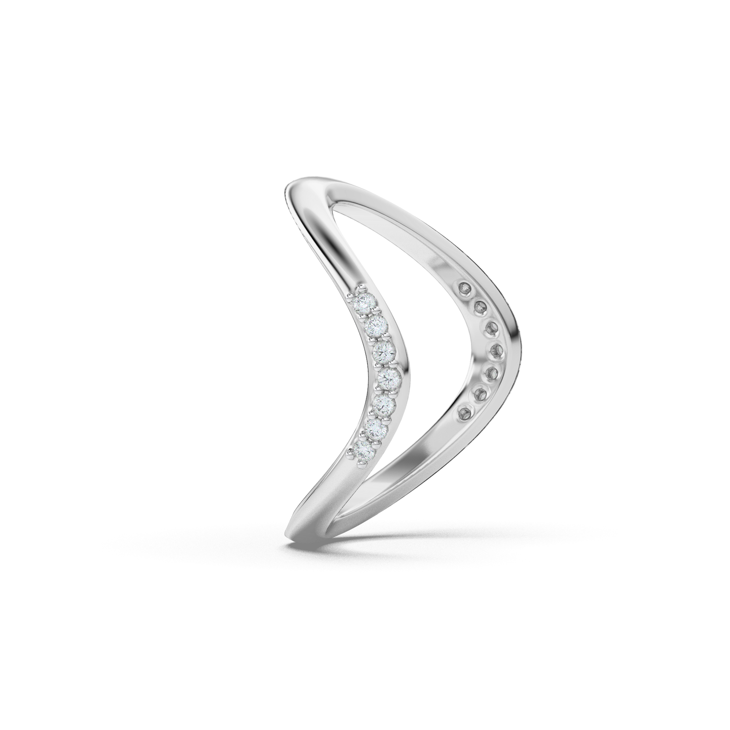 Whispering Symphony 14Kt Diamond Ring