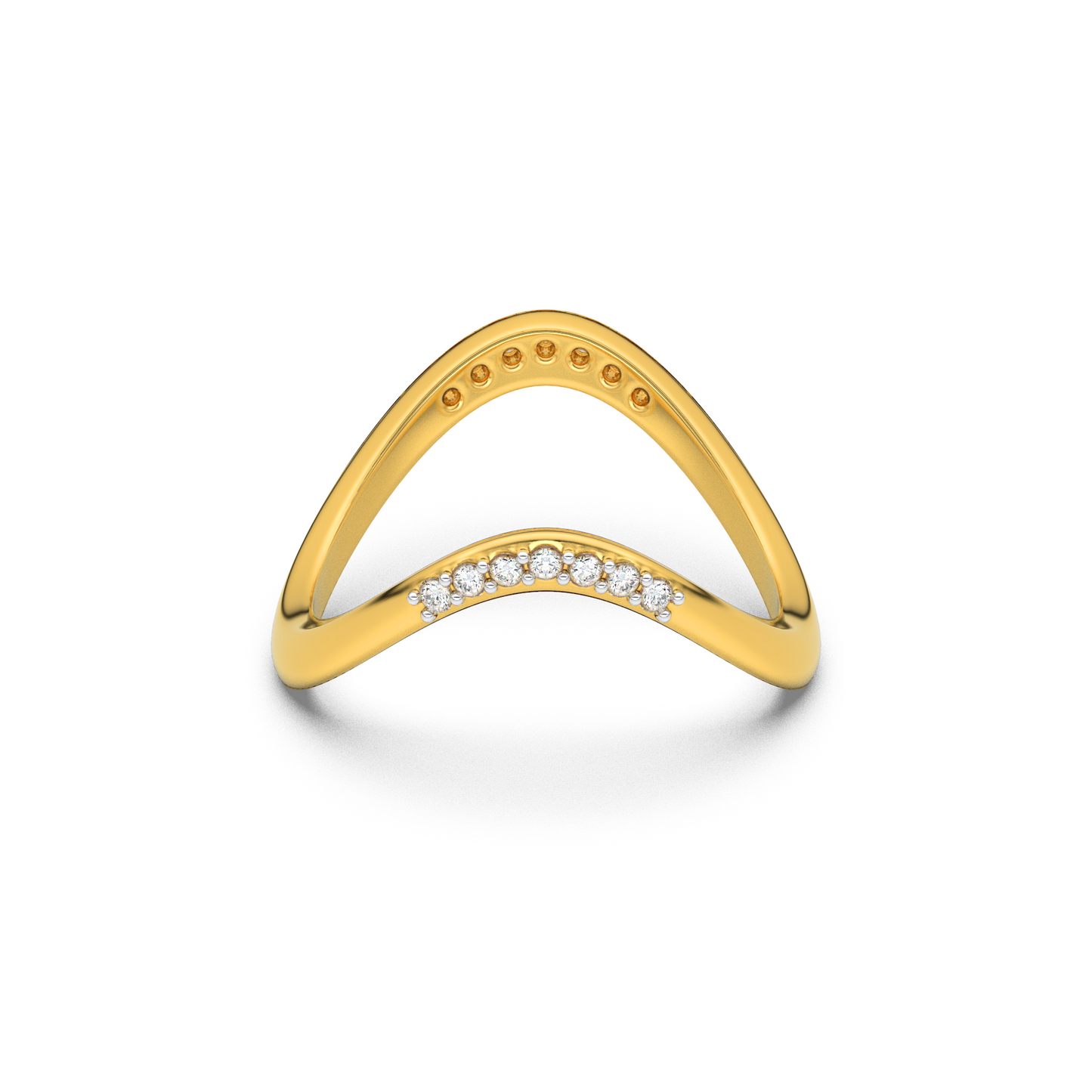 Whispering Symphony 14Kt Diamond Ring