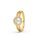 Gilded Tranquility 18Kt Diamond Ring