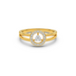 Gilded Tranquility 14Kt Diamond Ring